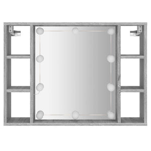 LED Spiegelschrank Grau Sonoma 76x55 cm