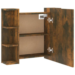 LED Spiegelschrank Räuchereiche 70x60 cm