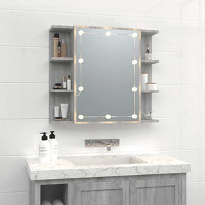 LED Spiegelschrank Grau Sonoma 70x60 cm