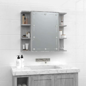 LED Spiegelschrank Grau Sonoma 70x60 cm