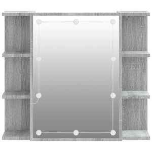 LED Spiegelschrank Grau Sonoma 70x60 cm