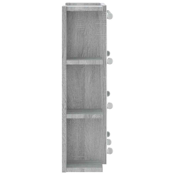 LED Spiegelschrank Grau Sonoma 70x60 cm