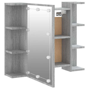 LED Spiegelschrank Grau Sonoma 70x60 cm