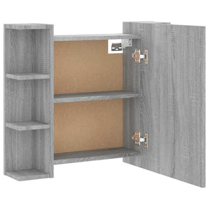 LED Spiegelschrank Grau Sonoma 70x60 cm