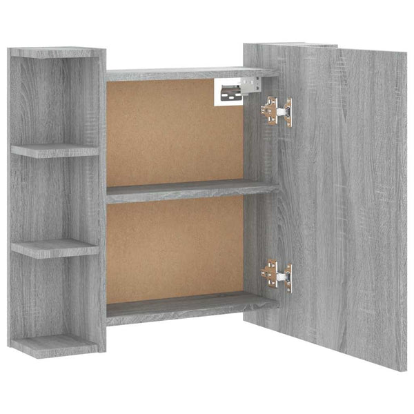 LED Spiegelschrank Grau Sonoma 70x60 cm