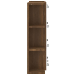 LED Spiegelschrank Eiche Braun 70x60 cm