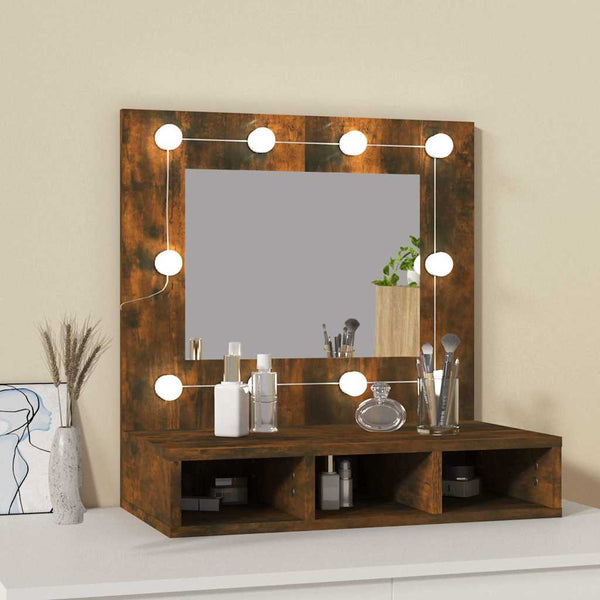 LED Spiegelschrank Räuchereiche 60cm