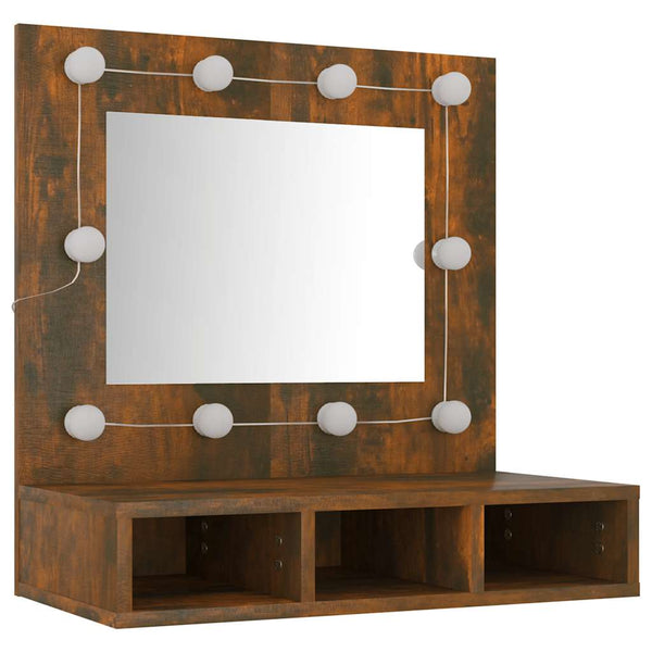 LED Spiegelschrank Räuchereiche 60cm