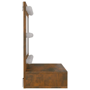 LED Spiegelschrank Räuchereiche 60cm