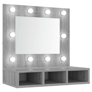 LED Spiegelschrank Grau Sonoma 60 cm