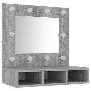 LED Spiegelschrank Grau Sonoma 60 cm