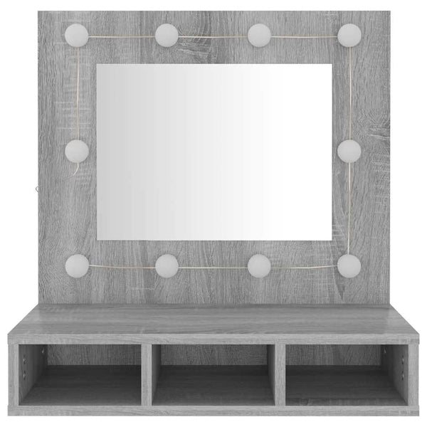 LED Spiegelschrank Grau Sonoma 60 cm