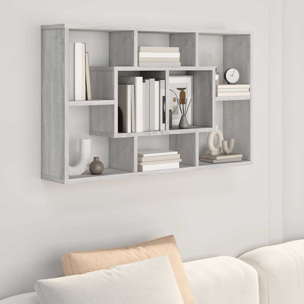 Graues Wandregal Sonoma 85 cm