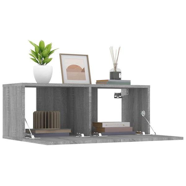 TV-Schränke Grau Sonoma 80 cm, 2er-Set