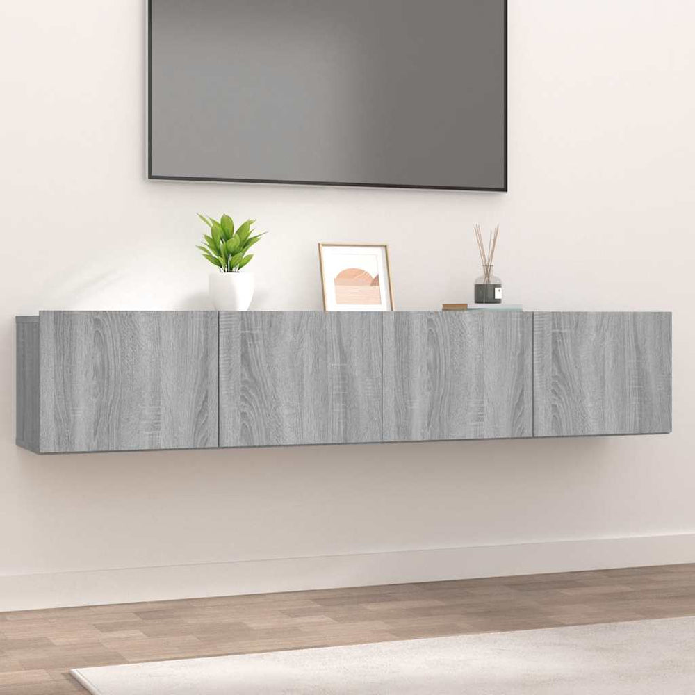 TV-Schränke Grau Sonoma 80 cm, 2er-Set