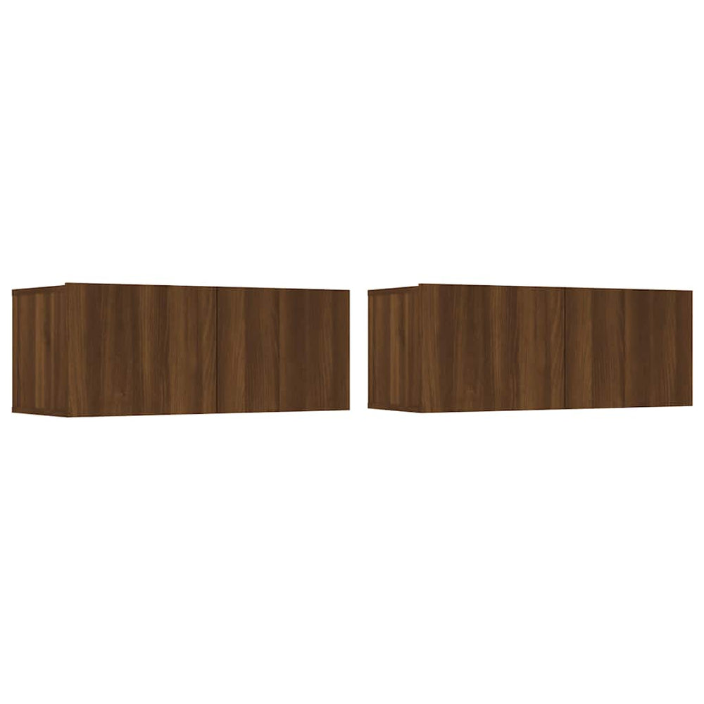 TV-Schränke Braun Eichen-Optik, 2er-Set