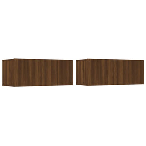 TV-Schränke Braun Eichen-Optik, 2er-Set