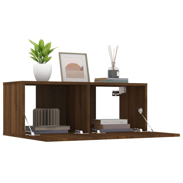 TV-Schränke Braun Eichen-Optik, 2er-Set