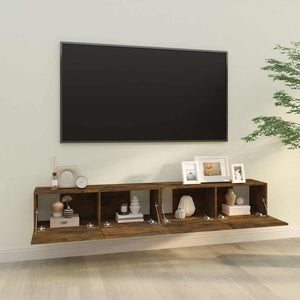 TV-Wandschränke 2er Set, Räuchereiche 100 cm