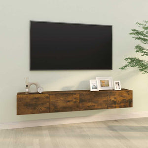 TV-Wandschränke 2er Set, Räuchereiche 100 cm