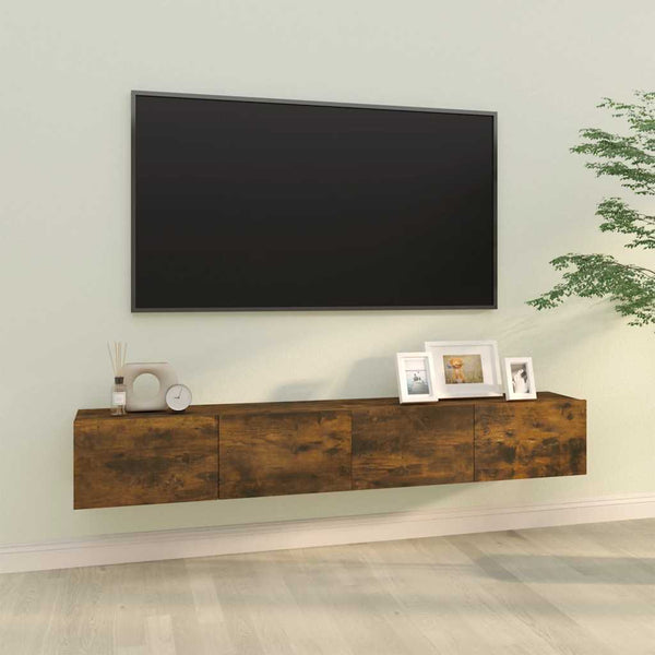 TV-Wandschränke 2er Set, Räuchereiche 100 cm