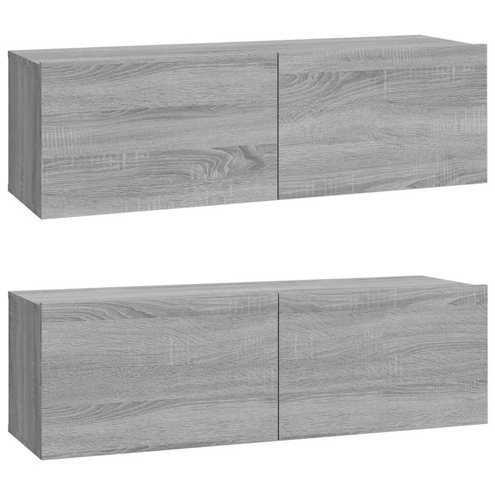 TV-Wandschränke Grau Sonoma 2er-Set