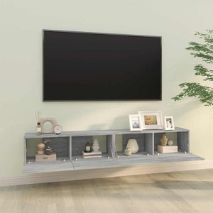 TV-Wandschränke Grau Sonoma 2er-Set