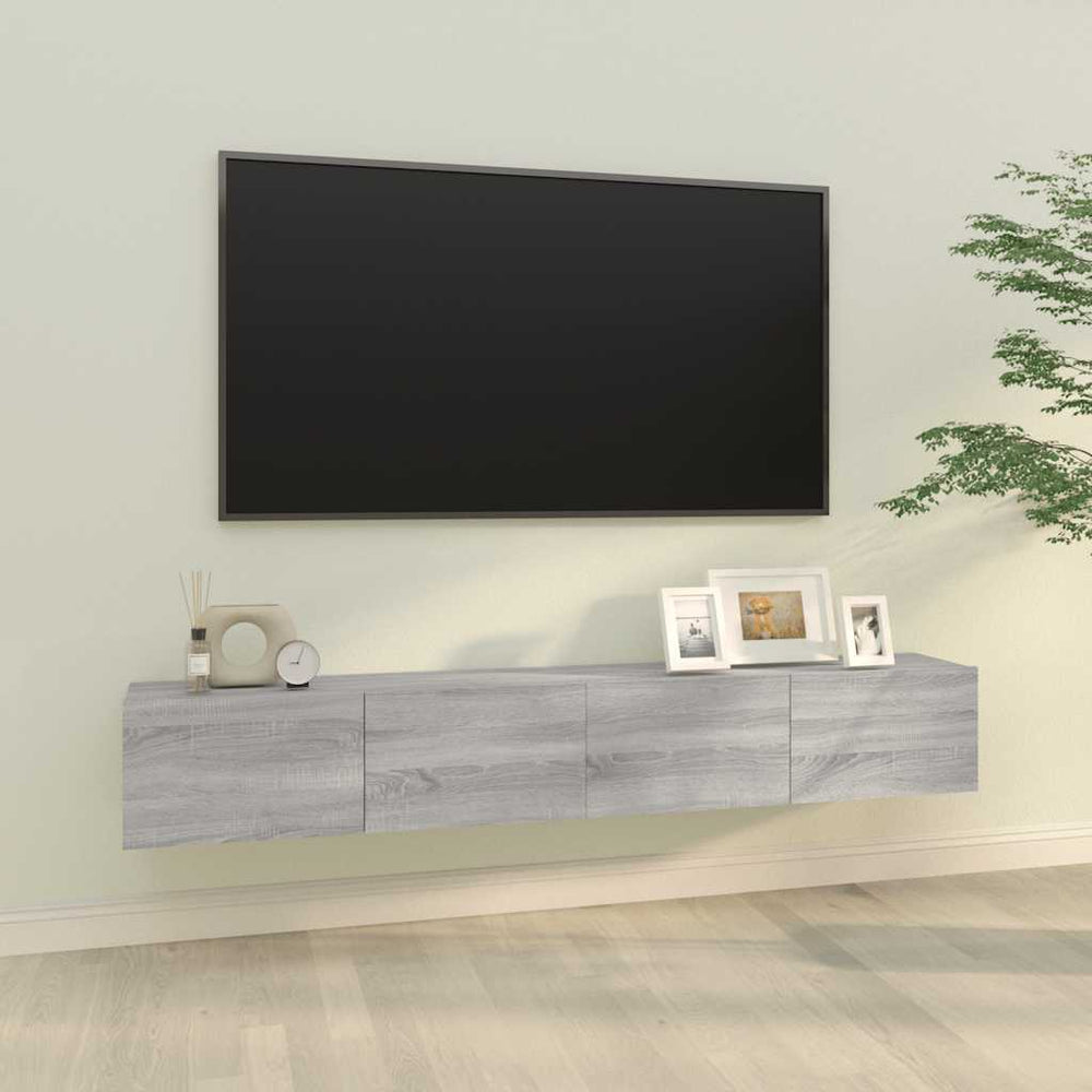 TV-Wandschränke Grau Sonoma 2er-Set