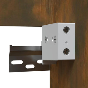Badschrank mit Spiegel Räuchereiche