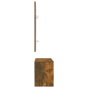 Garderoben Set Räuchereiche