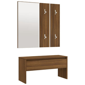 Garderoben-Set Braun Eichen-Optik