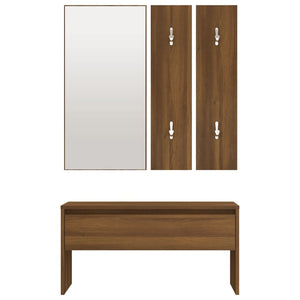 Garderoben-Set Braun Eichen-Optik