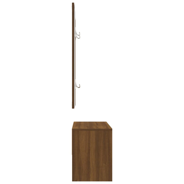 Garderoben-Set Braun Eichen-Optik