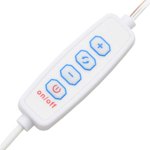 Schminktisch mit LED Grau Sonoma 74,5cm