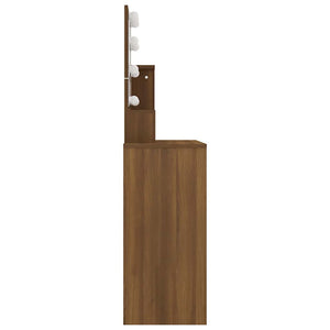 Schminktisch mit LED Braun Eiche 86,5 cm