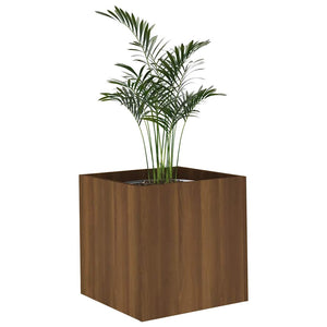 Pflanzkasten Braun Eichen-Optik 40x40 cm