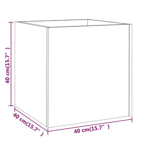 Pflanzkasten Braun Eichen-Optik 40x40 cm