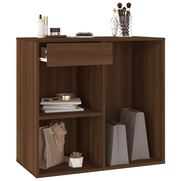 Kosmetikschrank Braun Eichenoptik 80x75 cm