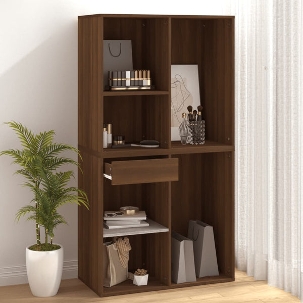 Kosmetikschrank Braun Eichenoptik 80x75 cm