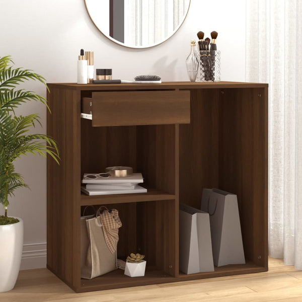 Kosmetikschrank Braun Eichenoptik 80x75 cm