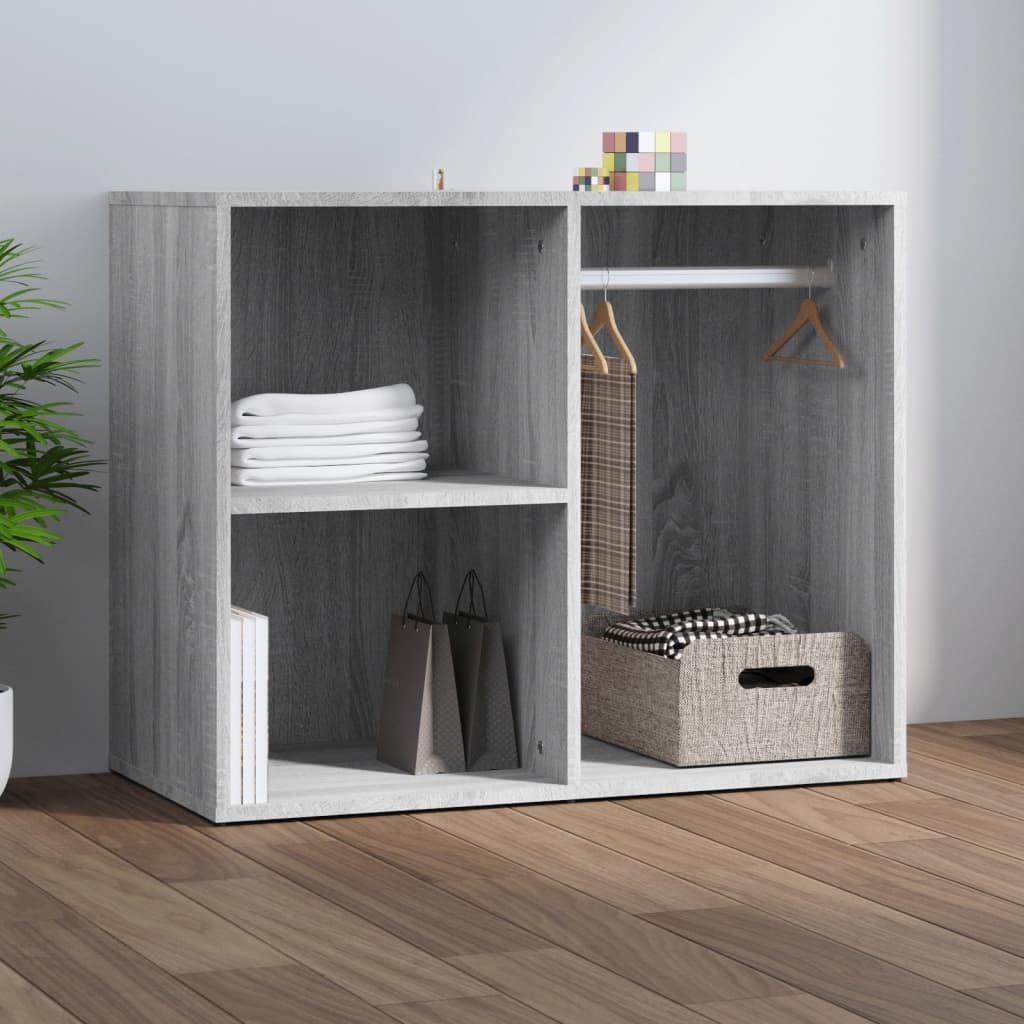 Schminktisch Regal Grau Sonoma 80x40x65 cm