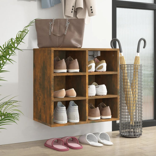 Schuhregal Räuchereiche 52,5 cm