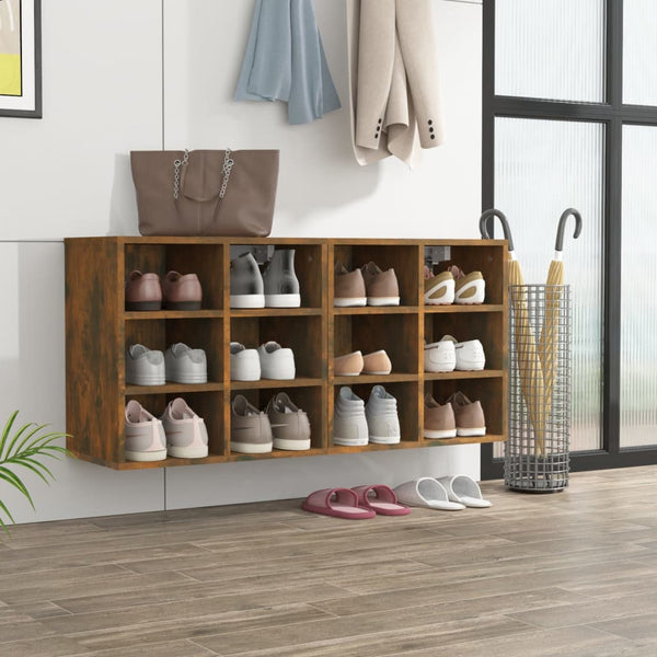 Schuhregale 2er Set Räuchereiche