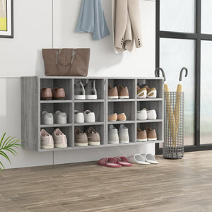 Schuhregale Grau Sonoma 2er Set