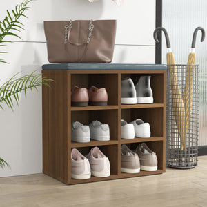Schuhregal Braun Eichenoptik, 6 Fächer