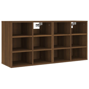 Schuhregale 2er Set Eiche Braun 52,5x30x50cm