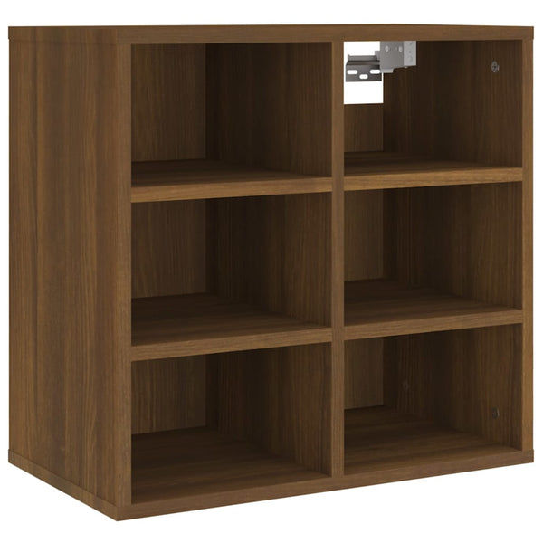 Schuhregale 2er Set Eiche Braun 52,5x30x50cm