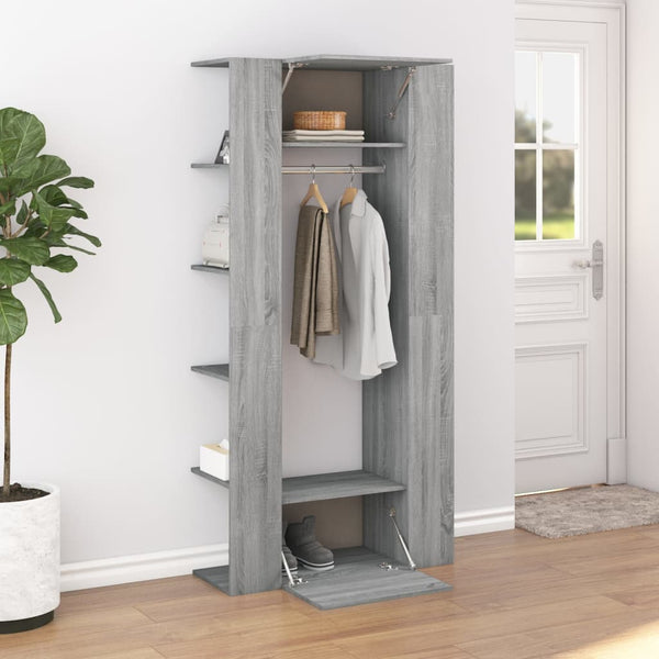 Flurschrank Grau Sonoma 97,5x37x99 cm