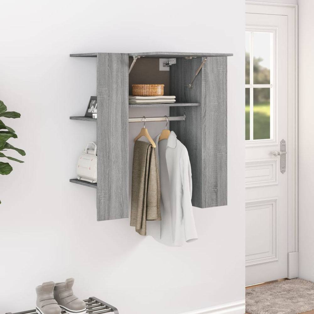 vidaXL Hallway Cabinet Gray Sonoma 97.5x37x99 cm Engineered Wood