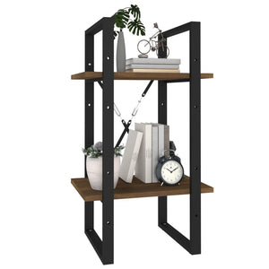 Bücherregal Braun Eiche-Optik, 2 Fächer